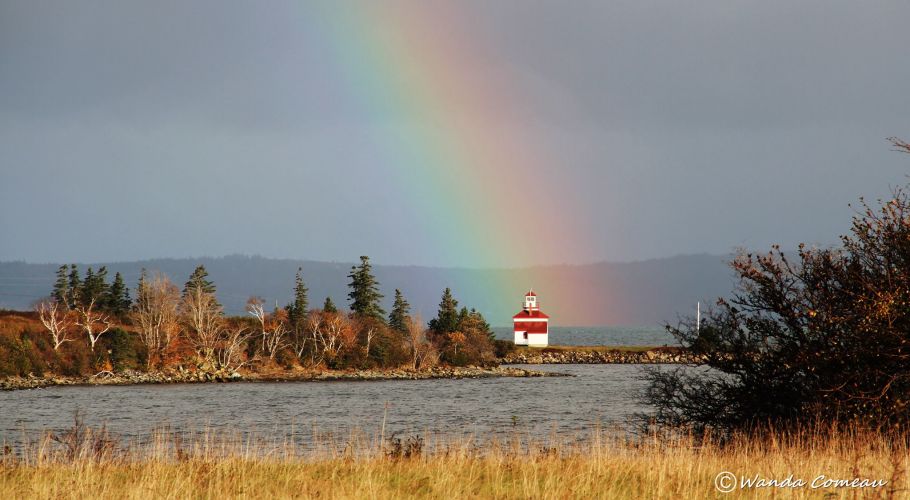 lighthouse rainbow